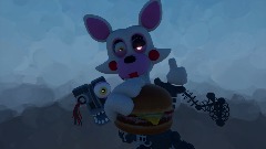 Mangle has lunch