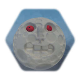 White Majora's Mask moon