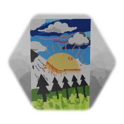 Art landscape poster