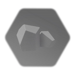 Small Low Poly Rock Pair