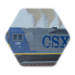 CSX SD40-2 (Accurate shape)