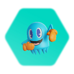 Pac-Man Ghost Remixable Inky