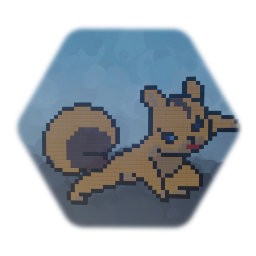Pixel Art Wild Squirrel