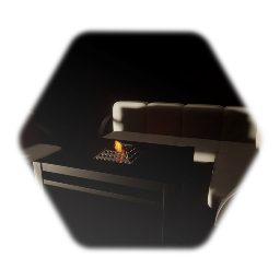 Fire Pit Table and Chair Set