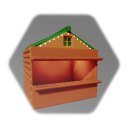 Festive market hut