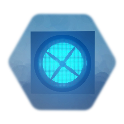 Spinning Metal Glowing Fan