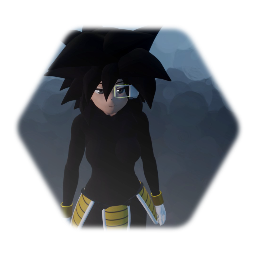 Female broly class Saiyan with pod and great ape