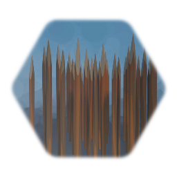wooden spikes