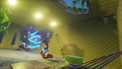 Sonic in the backrooms about to jump out