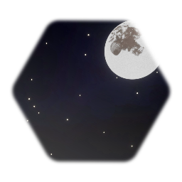 Night Sky with Moon