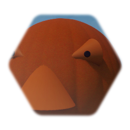 A bad pumpkin I made.