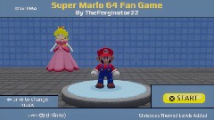 Super Mario 64 Fan Game Main Menu