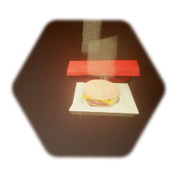 Burger in box