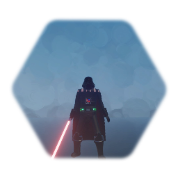 An old version of Darth vader with combat