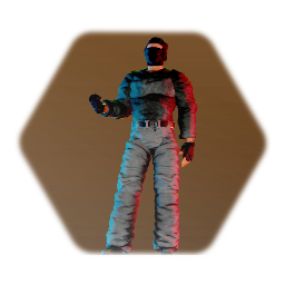 <clue>  The dude is counter terrorist base