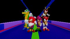 Knuckles Chaotix Title Screen