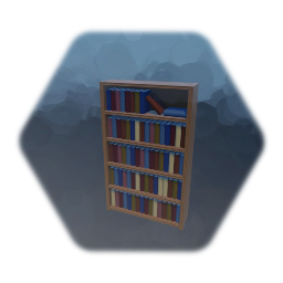 Bookshelf - Polished Wood - (with Books)