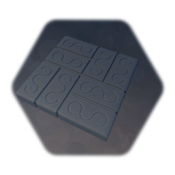 Square Stepping Stone - Crosswaves