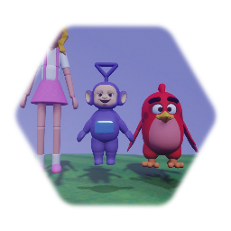 Peach And Teletubbies And Angry Birds
