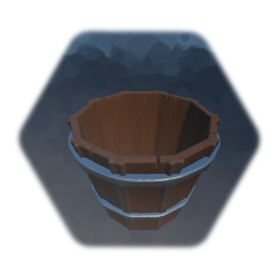 Simple wooden bucket