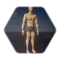 Seamless Realistic Muscular Male Base