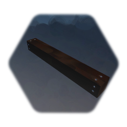 Wooden plank w/ nails