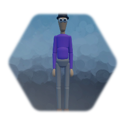 Purple Man with a Hat