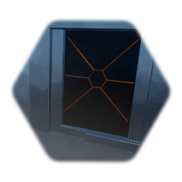 Simple sliding door locked