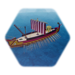 Roman trireme model