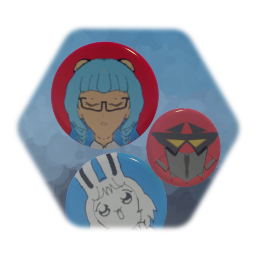 Anime style badges