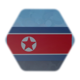The flag of North Korea
