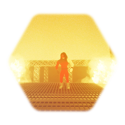 WWF RAW set (Kane stage pyro test)