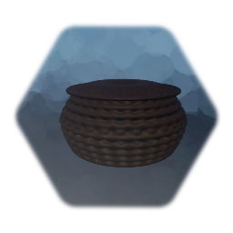 Weaved Basket with Lid