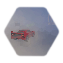 Ferrarri spins out on bumps