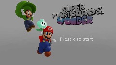 Super mario wonder menu