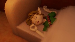 Young Link sleeping