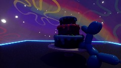 Neon party music scene