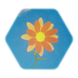 Single Glowing Flower