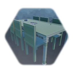 Table and Chairs (Green)