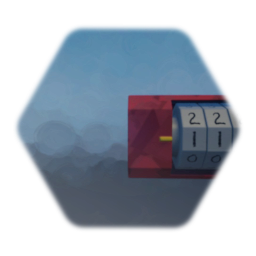 Red Spinning Dial Lock