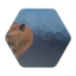 Lion head with growl