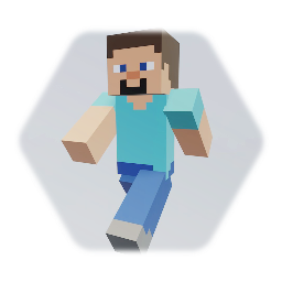 Box art Minecraft Steve Model