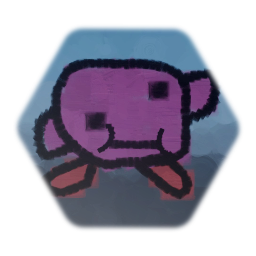 Kirby but Korone draw it