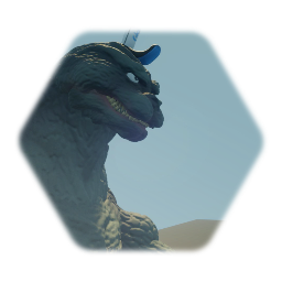 Godzilla With A Krusty Krab Pizza