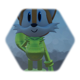 Half robot tails the fox