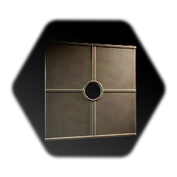 Rusted Round Window Wall