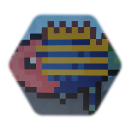 Pixel art Sixline Wrasse