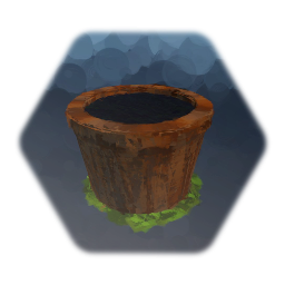 Paited flower pot