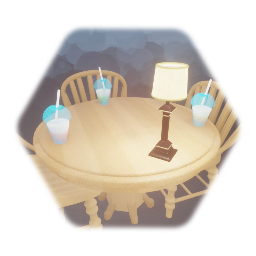 Boba Table (with lamp)