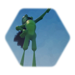 Singing Frog Statue